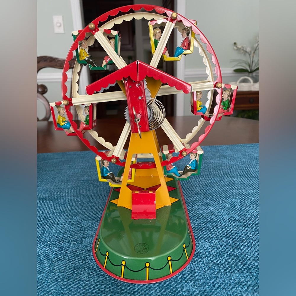Vibrant Tin Ferris Wheel Toy -Collector